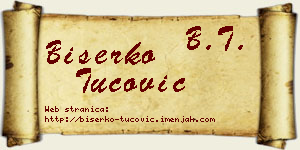 Biserko Tucović vizit kartica